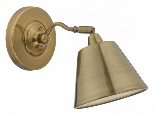 Dar Kempten 1 Light Wall Bracket Antique Brass