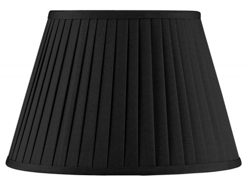 Pacific Lifestyle Lyndon 35cm Black Poly Cotton Knife Pleat Shade