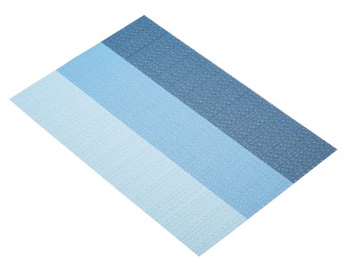 KitchenCraft Woven Placemat Blue Stripes 30cm x 45cm