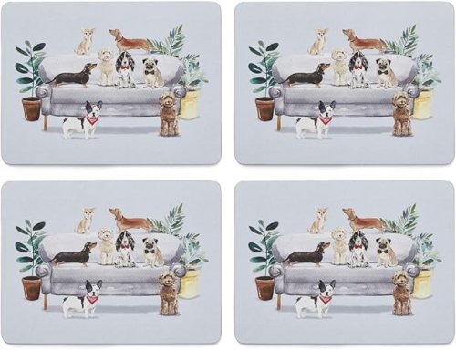 Cooksmart Curious Dogs Set of 4 Placemats