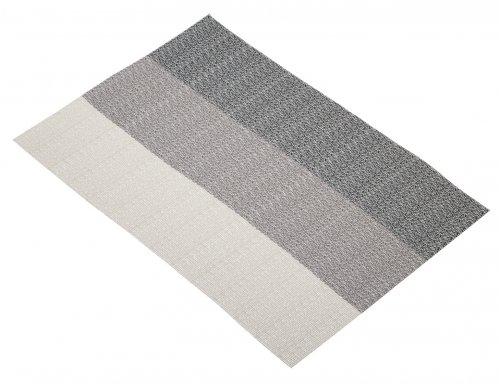 KitchenCraft Woven Placemat Grey Stripes 30cm x 45cm
