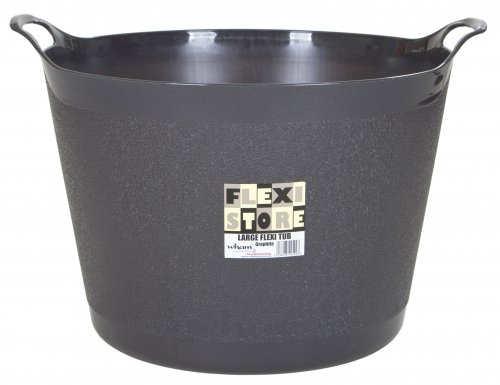 Large Flexi Tub Graduated 40lt Graphite