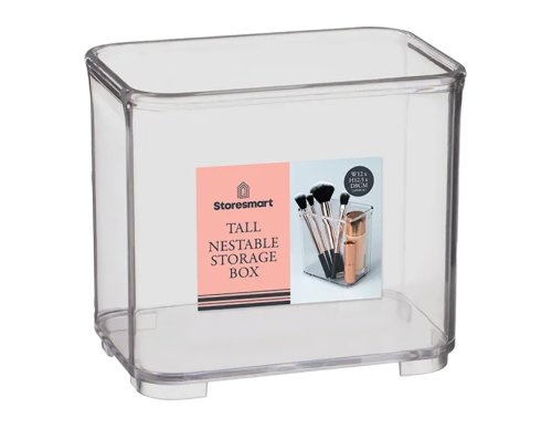 Storesmart Tall Nestable Storage Box - 12cm x 12.5cm x 8cm