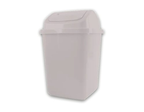 Cooke & Miller Natural Plastic Swing Top Bin