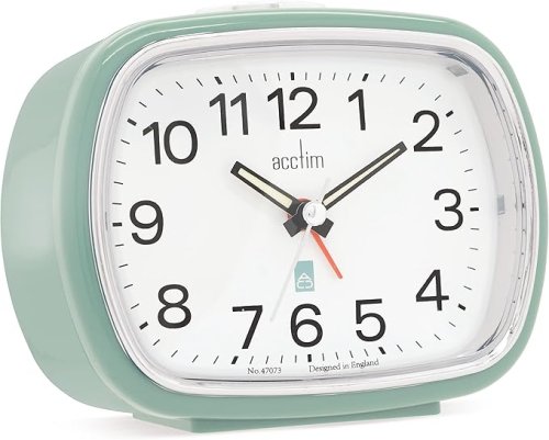 Acctim Camille Analogue Alarm Clock - Sage
