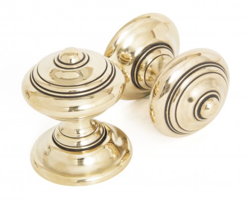 Aged Brass Elmore Concealed Mortice Knob Set