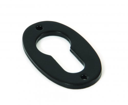 Black Oval Euro Escutcheon