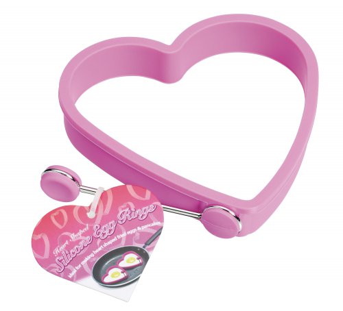 KitchenCraft Silicone Heart Shaped Egg Rings