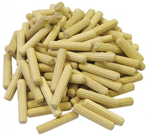 Wood Dowels Fluted 30mm x 6mm (Pack of 72)