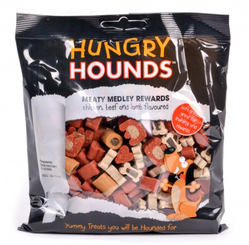 Hungry Hounds Meaty Medley Rewards Chicken, Beef, And Lamb 400g