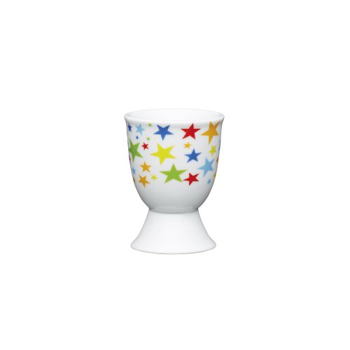 KitchenCraft Brights Porcelain Egg Cup - Stars