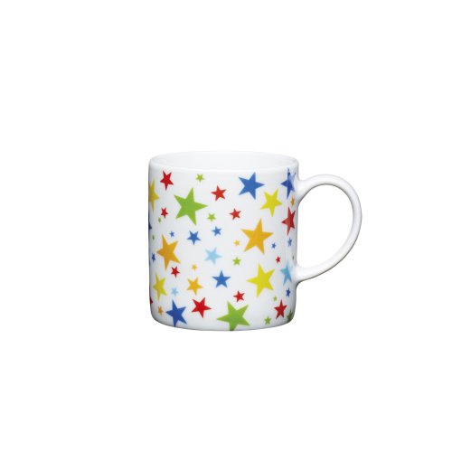 kitchencraft porcelain espresso cup 80ml - multi stars