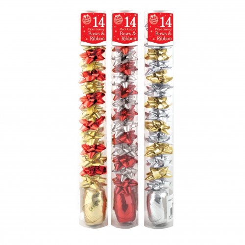 Festive Wonderland Luxury Accessory Tube (Pack of 14) - Traditional Colours