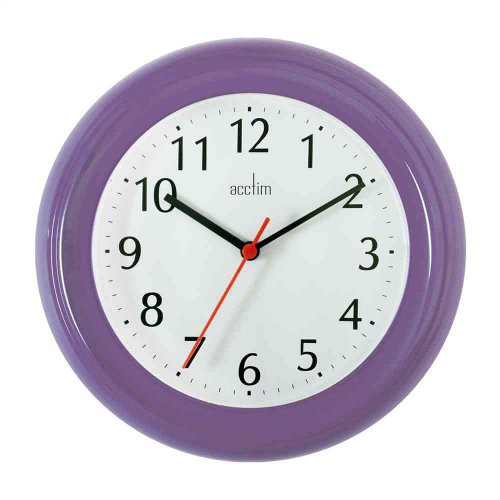Acctim Wycombe Wall Clock Purple
