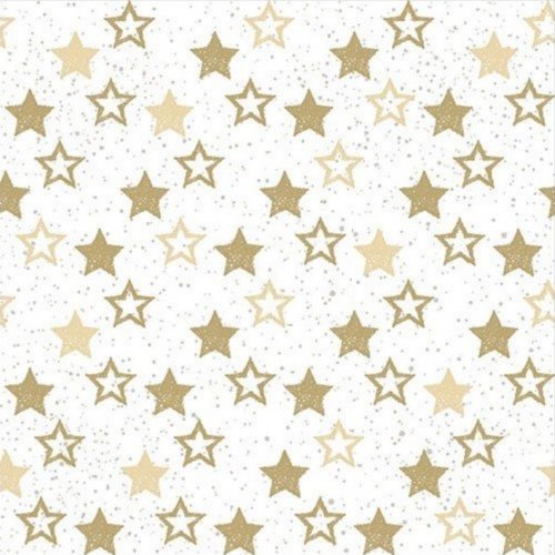 Ambiente Lunch Napkins 33 x 33cm (Pack of 20) - Stars All Over Gold