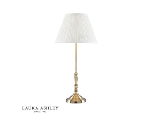 Laura Ashley Elliot Table Lamp Antique Brass with Shade