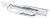 Polished Chrome 425mm Art Deco Pull Handle on Backplate
