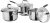 Stellar Induction Draining Saucepan Set 3 Piece