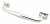 Polished Nickel 300mm Art Deco Pull Handle