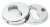Polished Chrome 52mm Regency Concealed Escutcheon