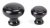 Black Regency Cabinet Knob - Small