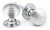 Satin Chrome Heavy Beehive Mortice/Rim Knob Set