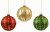 Premier Decorations Matt Decorated Ball with Glitter 80mm - Assorted