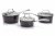 Stellar Rocktanium Saucepan Set 3 Piece