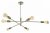 Dar Alana 6 Light Pendant Antique Brass