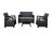 Royalcraft Faro 4 Piece Conversation Storage Bench Set