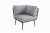 Mayfair Corner Lounging Set with Firepit  Grey