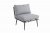 Mayfair Corner Lounging Set with Firepit  Grey