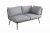 Mayfair Corner Lounging Set with Firepit  Grey