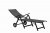 Sorrento Black Wheeled Folding Sun Lounger