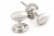 Polished Nickel Oval Mortice/Rim Knob Set