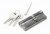 Pewter 35/45 5pin Euro Cylinder