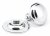 Polished Chrome Round Centre Door Knob