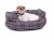 Petface Grey Tweed Oval Bed - Medium