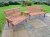 Churnet Valley - Valley Range 5 Seater Companion Bench Set with Angled Tray