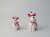 Giftware Trading Sitting Reindeer with Scarf & Stars 8.8 x 12cm