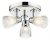 Dar Cedric 3 Light Round Plate Spot Polished Chrome IP44