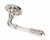 Polished Nickel Reeded Lever on Rose Set