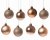 Premier Decorations Shatterproof Tree Decorations 60mm (Pack of 24) - Rose Gold