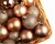 Premier Decorations Shatterproof Tree Decorations 60mm (Pack of 24) - Rose Gold