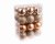 Premier Decorations Shatterproof Tree Decorations 60mm (Pack of 24) - Rose Gold