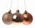 Premier Decorations Shatterproof Tree Decorations 60mm (Pack of 24) - Rose Gold