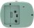 Acctim Camille Analogue Alarm Clock - Sage