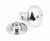 Polished Chrome 50mm Prestbury Mortice/Rim Knob Set