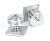 Polished Chrome Tewkesbury Square Mortice Knob Set