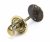 Aged Brass Round Bathroom Thumbturn